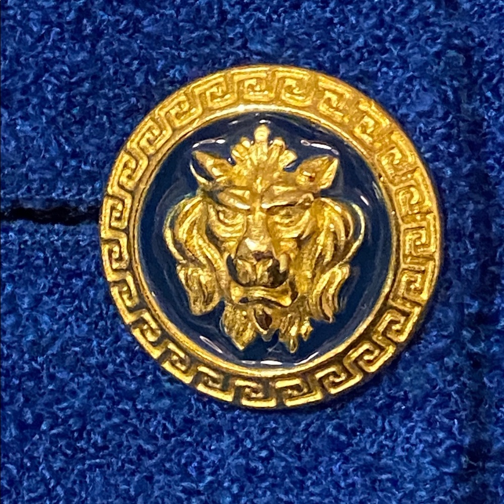 RARE VTG Skirt Suit Lion Head Buttons, Georgiou Studio